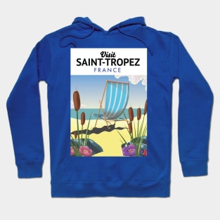 Saint-Tropez France travel poster Hoodie